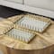 Gold Stainless Steel Metal Geometric Mirrored Décor Trays, 2ct.